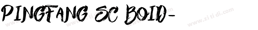 pingfang sc boid字体转换